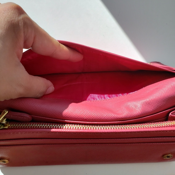 Authentic Prada Saffiano Large Wallet, Pink - Picture 13 of 16